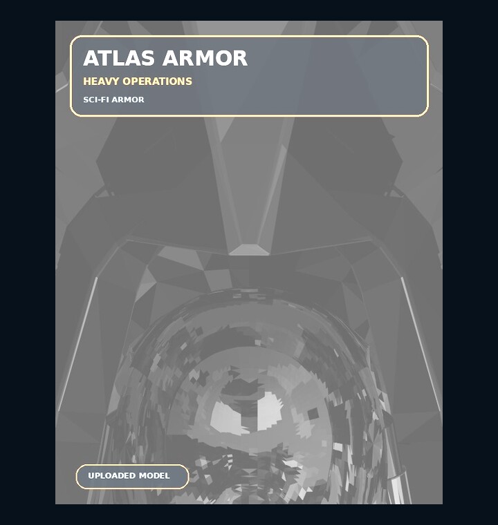 Atlas Armor — uploaded animated sci-fi armor model